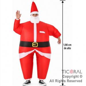DISFRAZ INFLABLE PAPA NOEL 1,90 MT